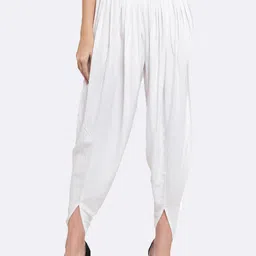 Women Rayon Pleated Slip On Dhoti Salwar-19