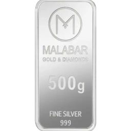 Malabar Gold and Diamonds Rose 999 Silver 500gm Silver Bar-picture-1