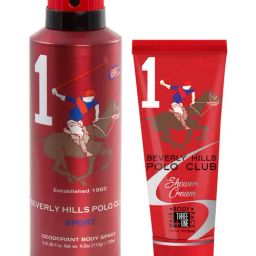 Beverly Hills Polo Club Sport No.1 Gift Set for Men with Deodorant & Shower Cream-2
