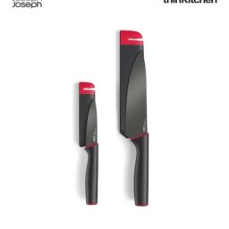 Joseph Joseph Black Stainless Steel Slice & Sharpen Twin Pack - Set of 2-6