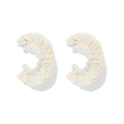 Forever New Octavia Raffia Pearl Hoop Earrings-image-12