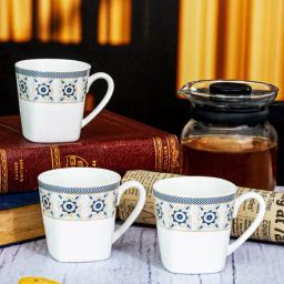 SONAKI White Bone China Mug - Set of 6 (130 ml)-image-99