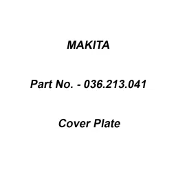 Makita Cover Plate Suitable For DCS4610 (New), Part No 036.213.041-picture-17