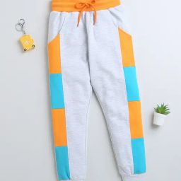 Bumzee Boys Grey Printed Joggers-image-10
