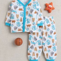 BUMZEE Kids cotton Printed Clothing Sets Pack of 2-image-5
