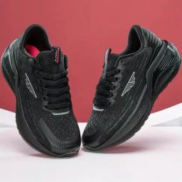 Red Tape Women's Flow+ Black Running Shoes-10