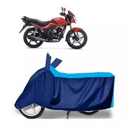 Auto Pearl Two Wheeler Cover for Hero Passion - Cyan, Blue-image-17