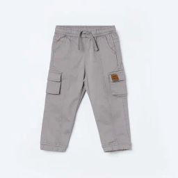 Juniors by Lifestyle Kids Grey Cotton Relaxed Fit Jogger-picture-7