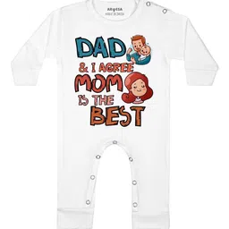 Arvesa Daddy & I Agree Mommy Is Best Printed Bodysuit-image-25