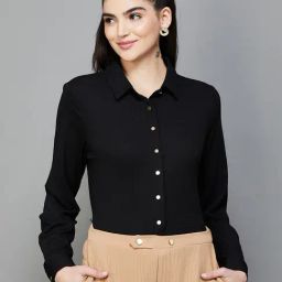 Code by Lifestyle Black Regular Fit Shirt-image-23