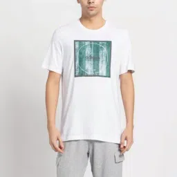 Adidas White Cotton Regular Fit Printed T-Shirt-picture-49