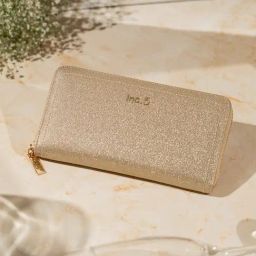 Inc.5 Gold Shimmer Medium Wallet-78