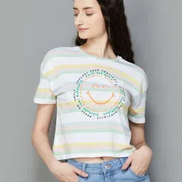 SmileyWorld Green Cotton Printed T-Shirt-picture-8