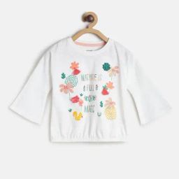 MINIKLUB Kids White Printed Full Sleeves Top-image-58