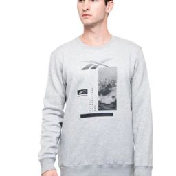 Reebok Grey Cotton Regular Fit Printed Sweatshirt-picture-28