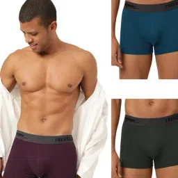 Freecultr Multi Comfort Fit Trunks - Pack of 3-picture-27