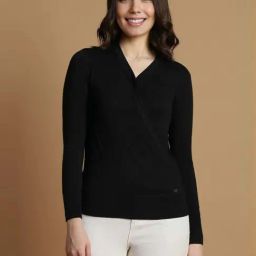 Allen Solly Black Regular Fit Top-image-101