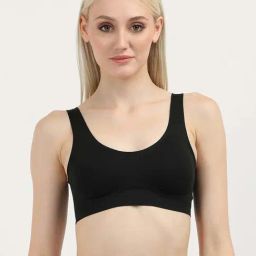 Calvin Klein Black Plain Sports Bra-image-98