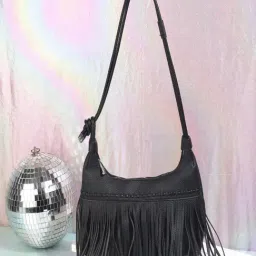 Mochi Black Medium Shoulder Bag-image-52