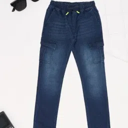 Pantaloons Junior Boys Dark Blue Jeans-picture-14