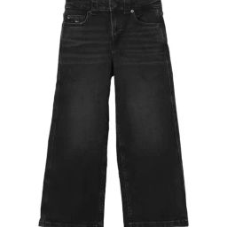 TOMMY HILFIGER Blackused Solid Wide Jeans-image-71