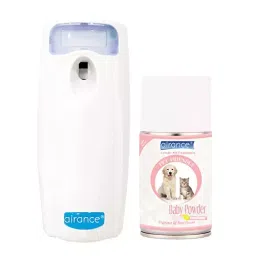 Airance Automatic Pet Air Freshener With 250 ml Baby Powder Fragrance Refill- Spray Bottle (Pack of 2)-4