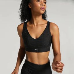 Puma Black Printed Sports Bra-image-84