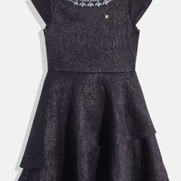 Allen Solly Junior Girls Embellished Fit & Flare Dress-42