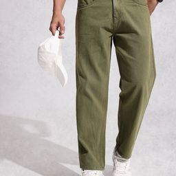 WROGN Men Loose Fit Pure Cotton Jeans-image-5