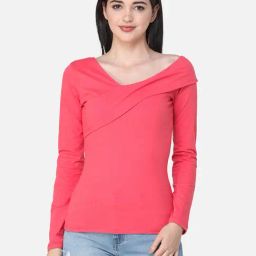 Scorpius Coral Regular Fit Top-image-1