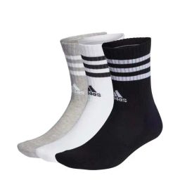 Adidas 3-stripes Cushioned Multicolor Crew Socks - Pack of 3-image-60