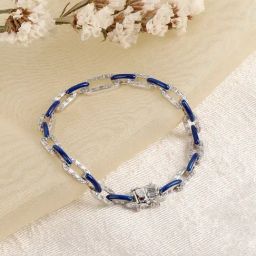The Real Effect London 800 Sterling Silver Classic Bracelet for Women-image-73