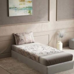 DDecor Brown Cotton 135 TC Single Size Bedsheet With Pillow Cover-image-110
