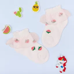 NESKA MODA Girls Printed Ankle-Length Socks-23