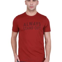 Rock.it Maroon Regular Fit Printed Sports T-Shirt-image-43