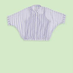 Pantaloons Junior Lilac & White Striped Top-picture-2