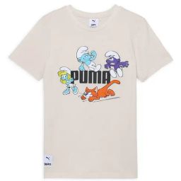 Puma Kids Off White Printed T-Shirt-image-20