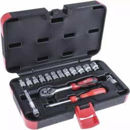 RS PRO 16 Piece , 1/4 in Socket Set Model No 6236413-24