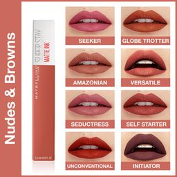 Maybelline New York Liquid Matte Lipstick, Long Lasting, 16hr Wear, Superstay Matte Ink, 225 Delicate, 5ml image 5