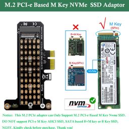 zorbes M.2 NVME to PCIE 4.0 Adapter Graphic Card or M.2 (M Key) 2230, 2242, 2260, 2280 Size with M.2 NVME SSD to Support PCIe x1 x4 x8 x16 Slot image 5