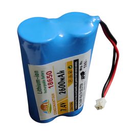 Consonantiam 7.4 Volt 2600 mAH Lithium Ion Cell Battery Pack Rechargeable Battery Pack Blue Battery with JST 2.0 Jack Multiple Use in Toy, Game, Student Project Et. DIY KIT (7.4-Volt-1-PC) image 1
