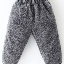 Kookie Kids Full Length Fleece & Thermal Pant Solid Color - Grey-image-6