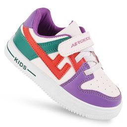Lil Lollipop Colour Blocked & Velcro Closure  Shoes - Purple-picture-29