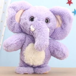 Aarohi Toys Boogie Animal Elle Musical Soft Toy Purple - Height 20 cm-13