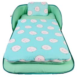 Babytoons Baby Nest Lite Bed Portable Travel Friendly Infant Sleeping Bedding Set Portable Baby Carry Nest, Comfortable Cushioning (0-12 Months, Green)-image-55