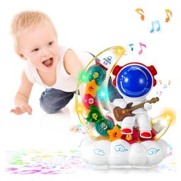 NEGOCIO Astronaut Light Toy for Kids - Interactive Rotating Space Light with Musical Features | Fast Moving Colorful Moon Astronaut Baby Toy with Guitar| Best Toy - PACK OF 1 - COLOR MAY VARY-16