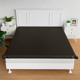 Kuber Industries Bedsheet | 72x78 Inch | PVC Mattress Topper | Baby Bedsheet Protector | Mattress Protector Sheet | Waterproof Double Bedsheet Mattress Protector | Mini Check | Brown-17