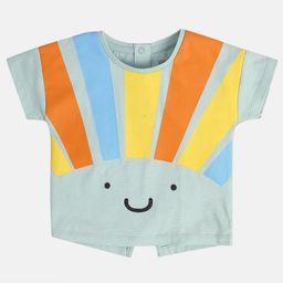 MINI KLUB Print Extended Sleeves Cotton Top-picture-45