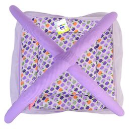 Toddylon Baby Bedding Set New Born Mattress with Net & Sleeping Bag - Purple image 5