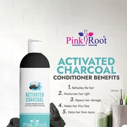 Pink Root Activated Charcoal Conditioner with Color Protection - 250 ml image 3